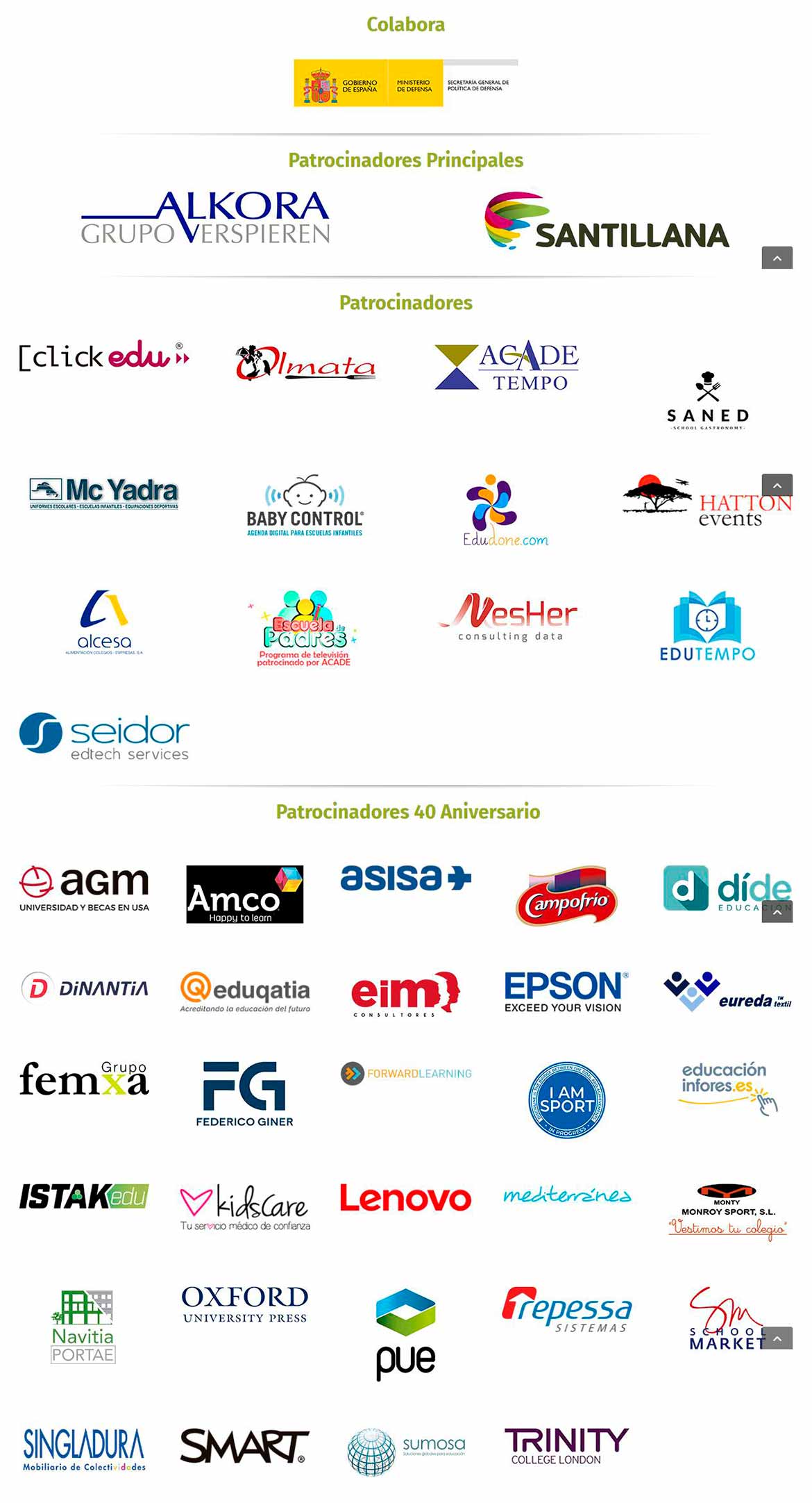Patrocinadores – Eventos ACADE