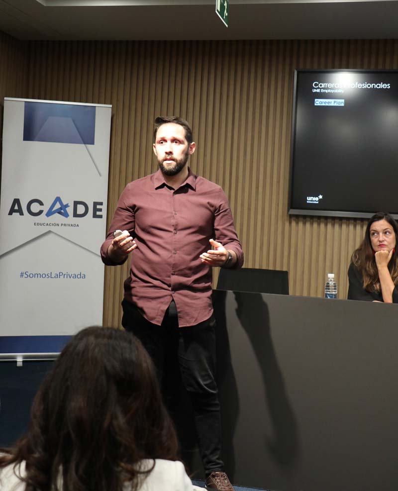 unie 7 - Los asociados de ACADE visitaron la sede de UNIE en Madrid