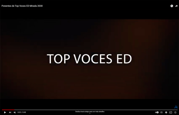 top voces - ¿Quieres conocer los ponentes de Top Voces Educación? Te sorprenderán