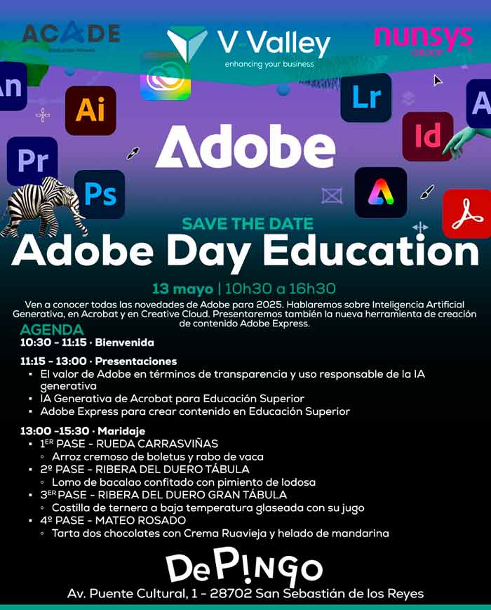 day - ACADE y Nunsys organizan el “Adobe Day Education” para centros de educación superior
