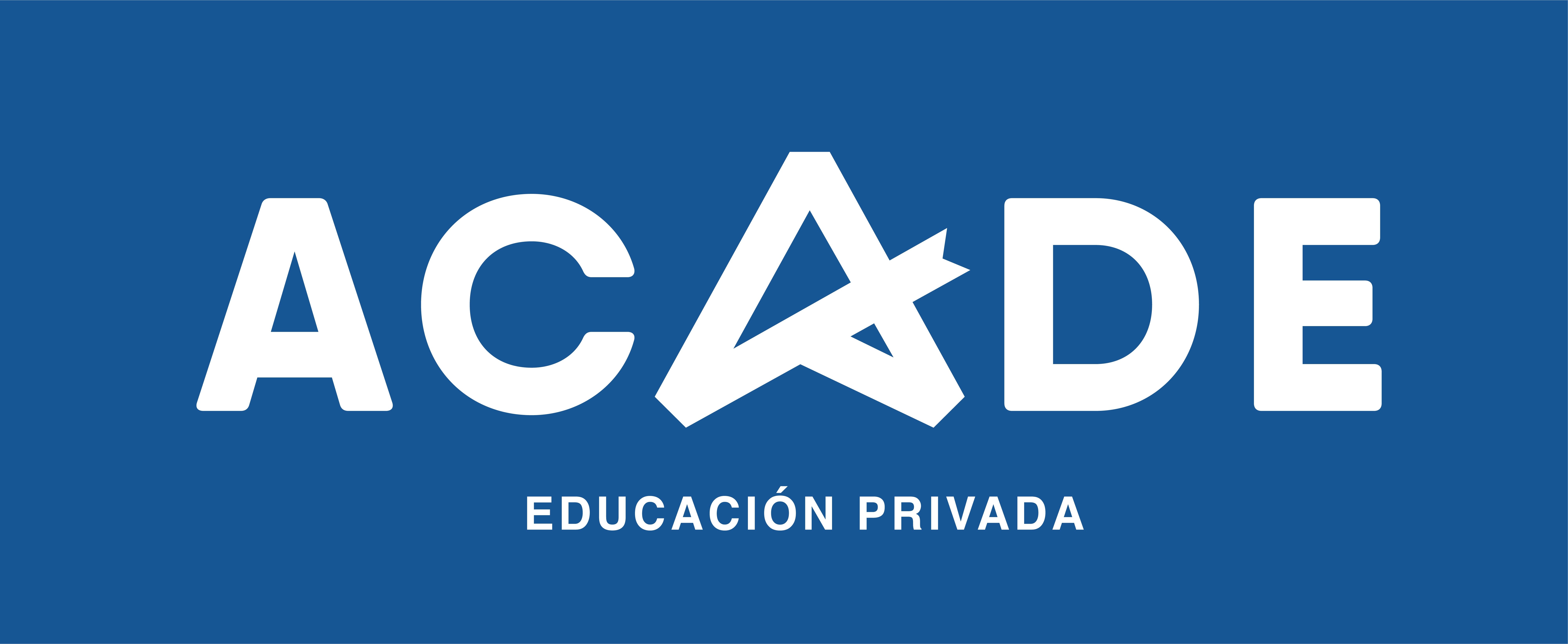 nuevo logo acade individual plano fondo azul 8013x3292 - ACADE