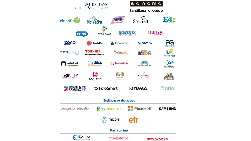 logo patrocinadores colaboradores - &#x1f4f8; Top Voces Educación en imágenes. Descubre todo lo que nos motivó